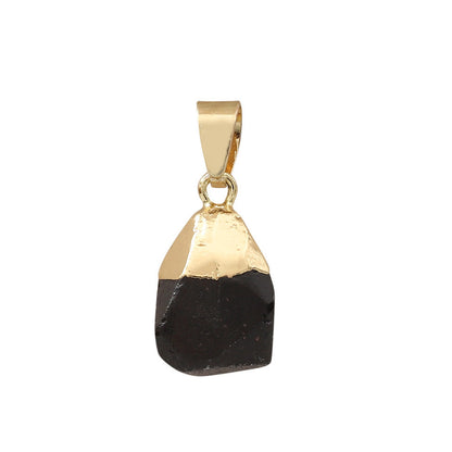 Natural Stone Necklace with Crystal Pendant Accessories