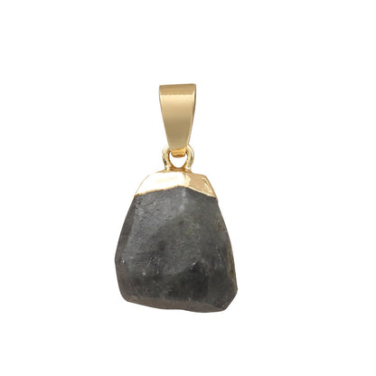 Natural Stone Necklace with Crystal Pendant Accessories