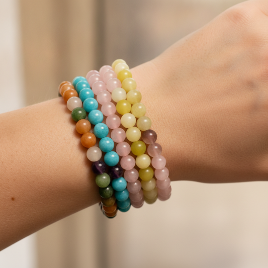 8mm Tourmaline Bead Bracelet