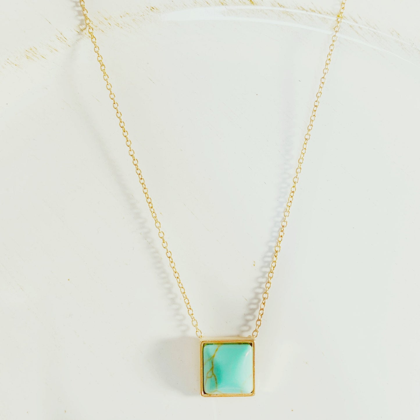 Square Drop Necklace
